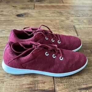 Merinos Lace Ups Merino Wool Sneakers Tuscan Red Womens Size 12